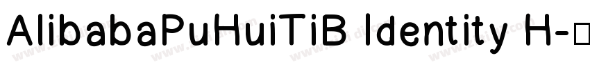 AlibabaPuHuiTiB Identity H字体转换